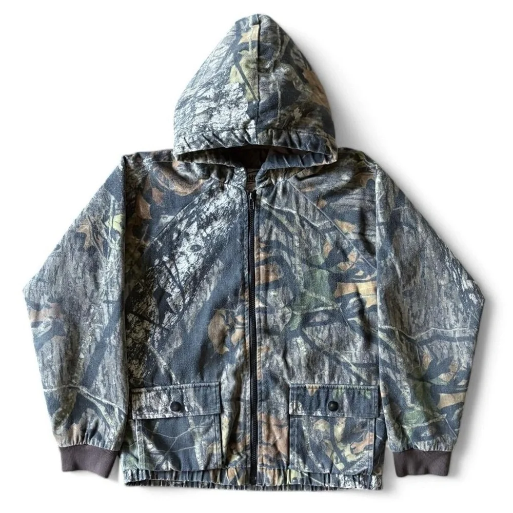 y2k Field Staff by Mossy Oak Bomber Jacket 17.5 x 22